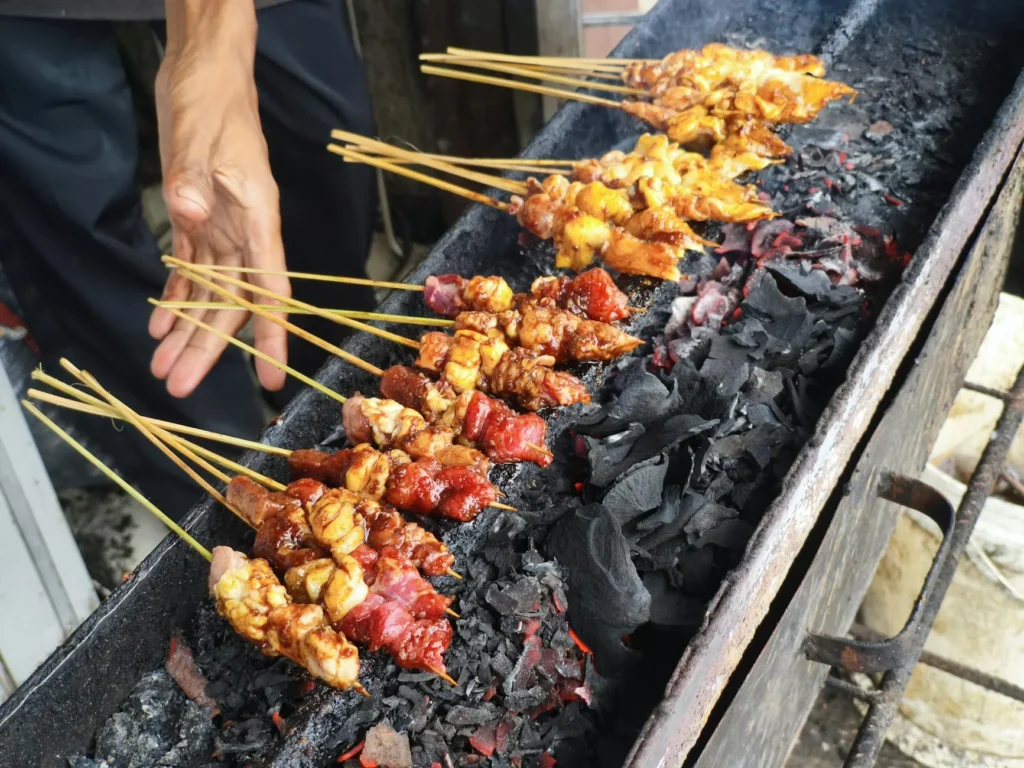 Lamb Satay Skewers Grill